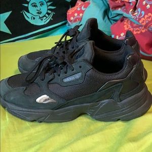 Black adidas sneakers